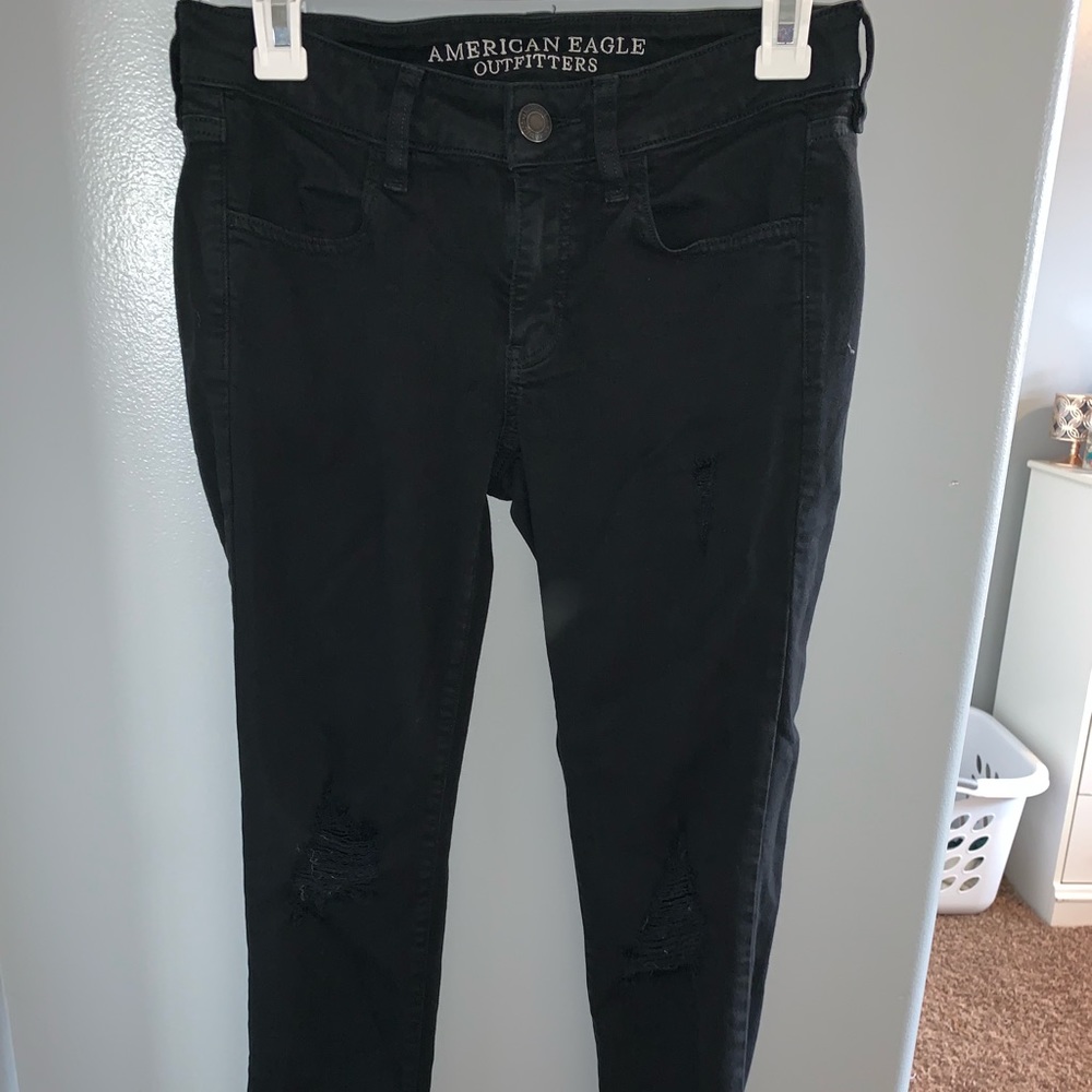 black skinny jeans